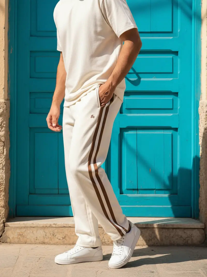 Trendy Contrast Color Stripe Trousers (PACK OF 3)