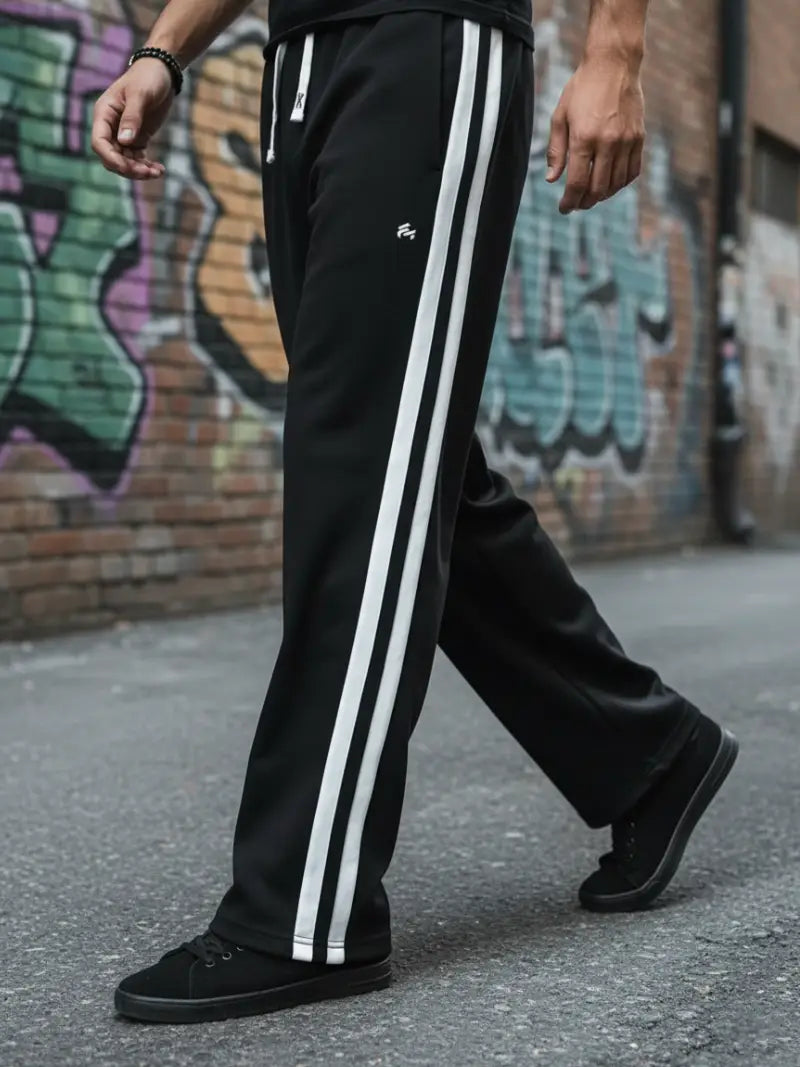 Trendy Contrast Color Stripe Trousers (PACK OF 3)