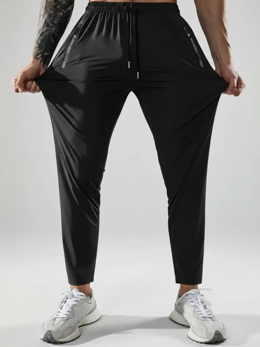 High Stretch Premium Italian Spandex Black Trouser