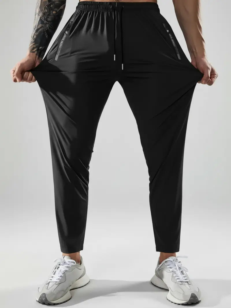 High Stretch Premium Italian Spandex Black Trouser
