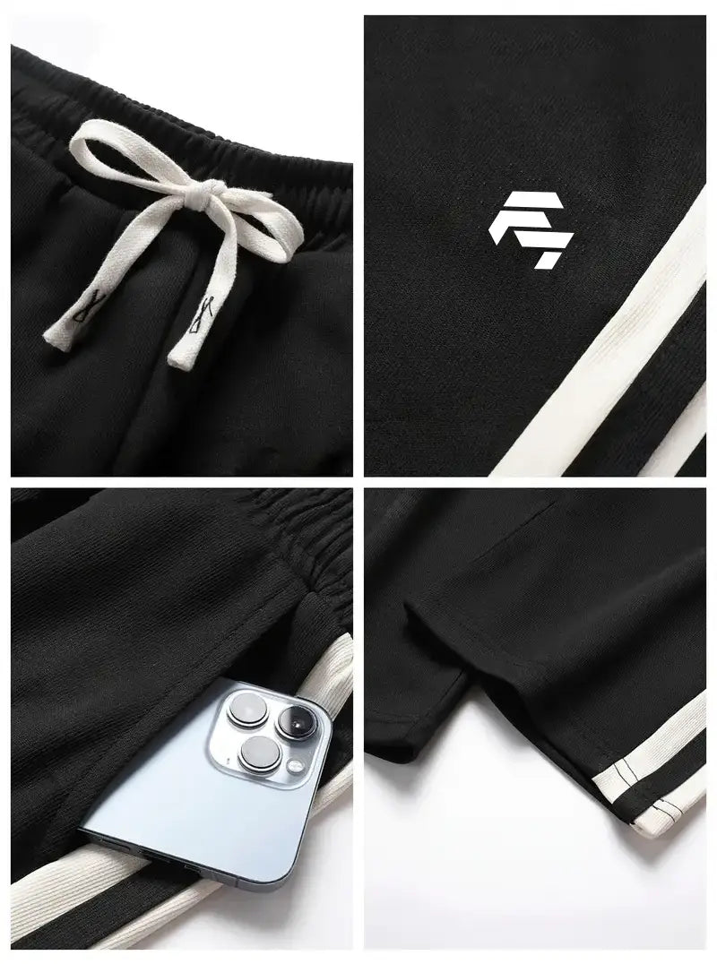 Men's Trendy Contrast Color Stripe Trousers