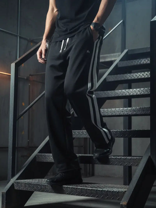 Men's Trendy Contrast Color Stripe Trousers